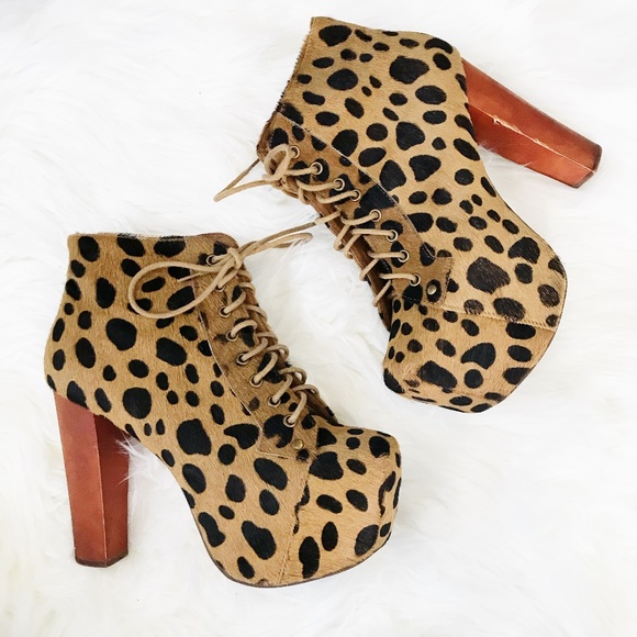 Jeffrey Campbell Shoes - Jeffrey Campbell : Leopard Pony Lita Boots Size 8